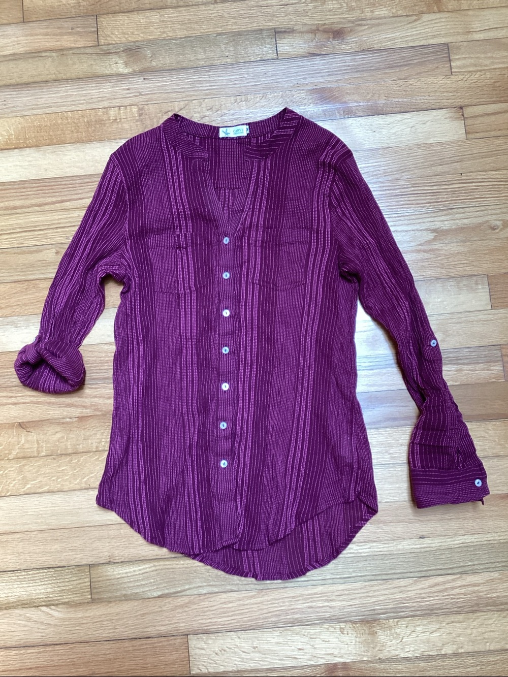Carve Designs Dylan Organic Cotton Gauze Shirt size medium - Picture 2 of 10